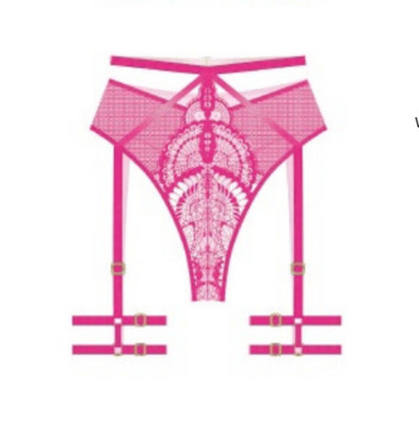 / After dark  Demi pink  suspender thong
