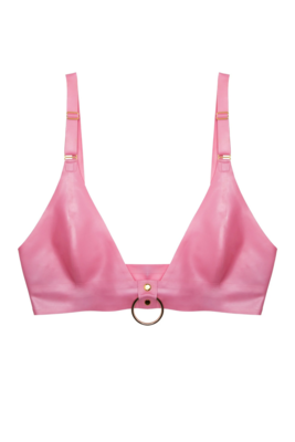 /  Imogen pink latex and ring bra