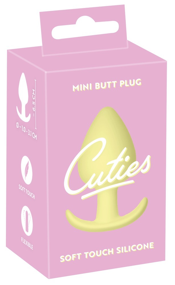Mini Butt Plug yellow  