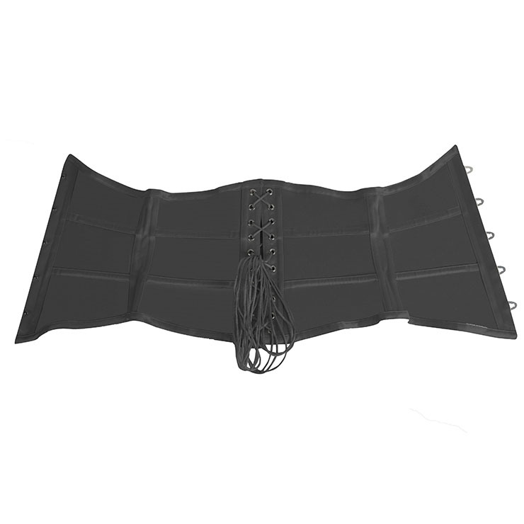 Retro Black Busk Closure 16 Steel bones Outside Corset  