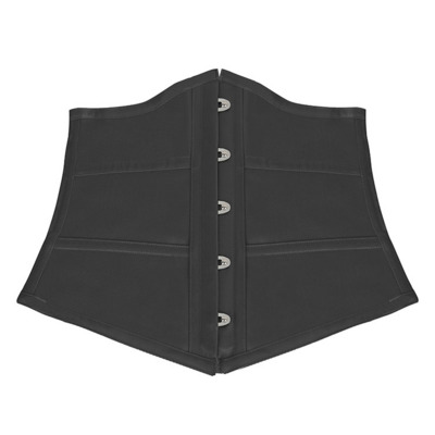 Retro Black Busk Closure 16 Steel bones Outside Corset 