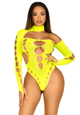 / Seamless thong back bodysuit yellow