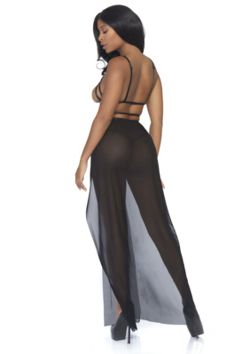/ Cage Maxi dress and g-string