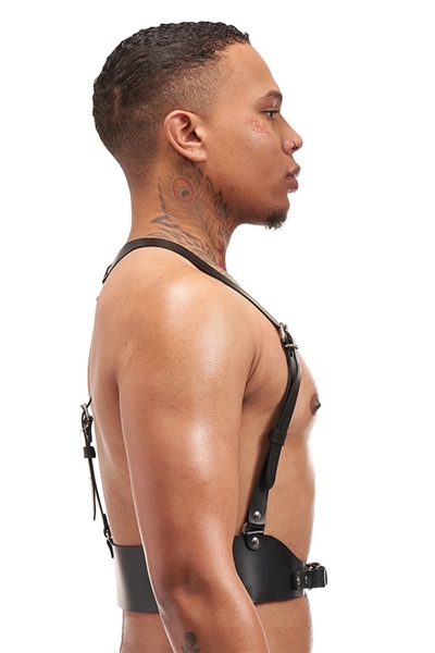 Men's  Leather Statement Harness   