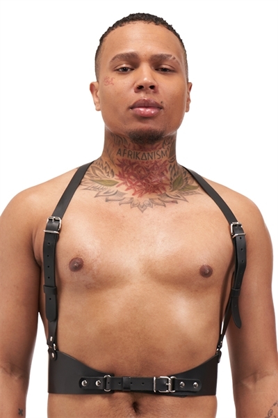 Men's  Leather Statement Harness   