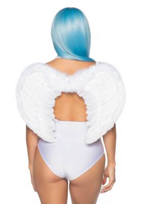 / Marabou feather angel wings