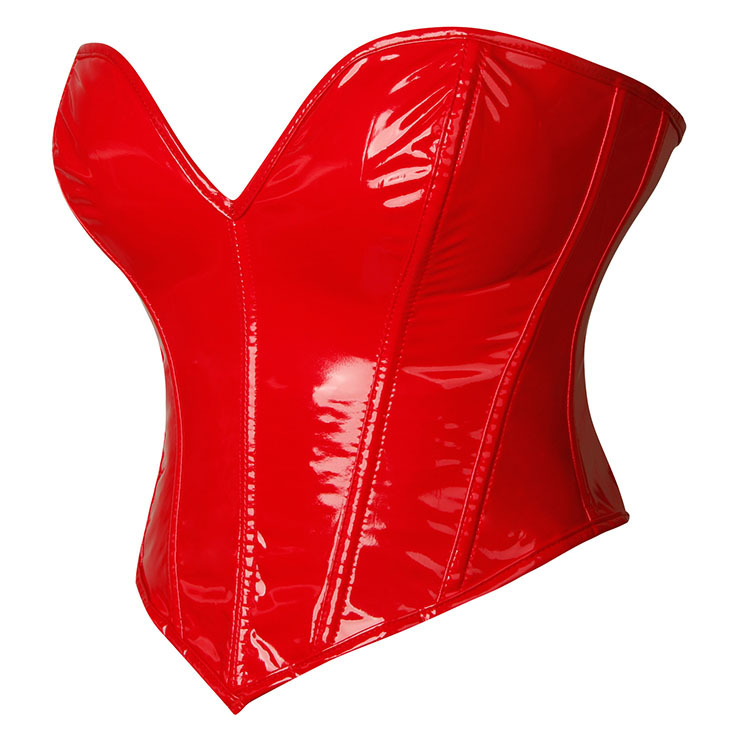 Red Vintage  Overbust Corset  