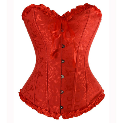  Red damasco corset