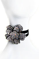 Crystal flower choker  