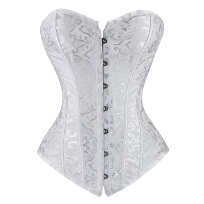  Embroidered satin  corset 
