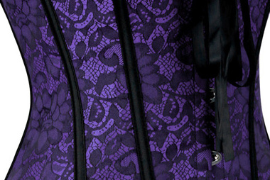 Lace purple corset 
