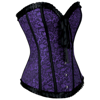 / Lace purple corset
