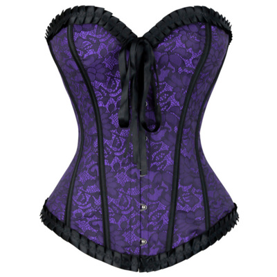  Lace purple corset