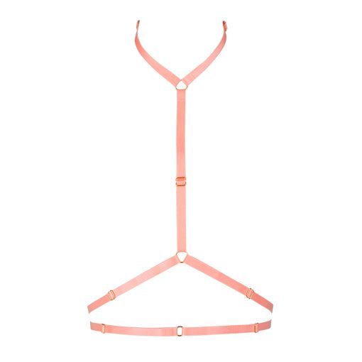The Louise Harness in Peach  
