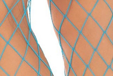 Diamond Fishnet Pantyhose turquoise 