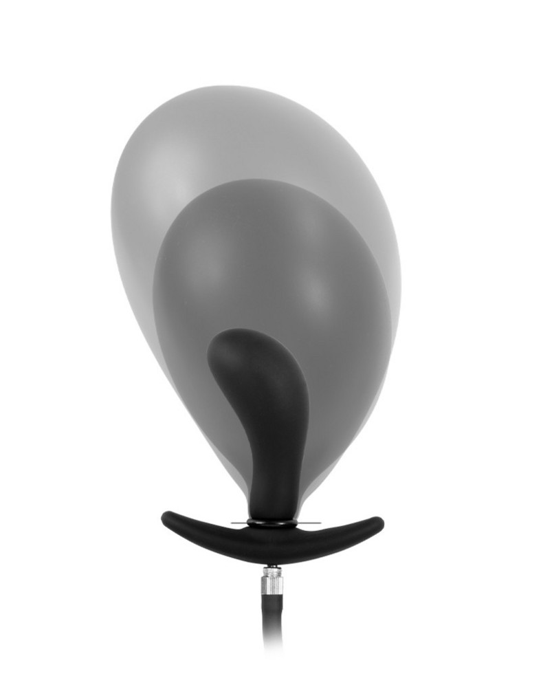 Inflatable Curved Anal Plug with Pump   