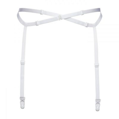 / Bondage Garter Belt in White
