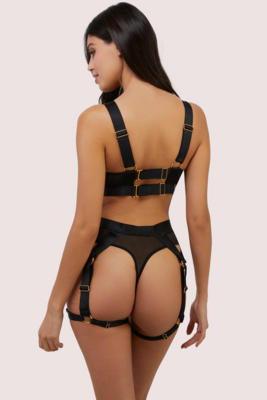 / Etta' Black Harness Suspender 