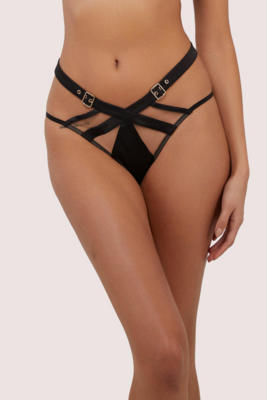 /  'Alessia' Black High-Waisted Bumless Brief
