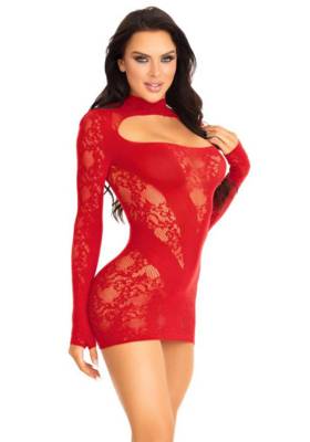   Mini Dress and Gloved Sleeves