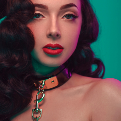 / VEGAS – High Gloss O-Ring Collar + Leash