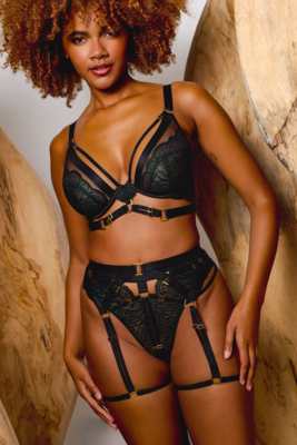   Tabitha Dark Green Harness Suspender