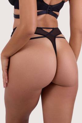 abitha Dark Green  High Waist Thong