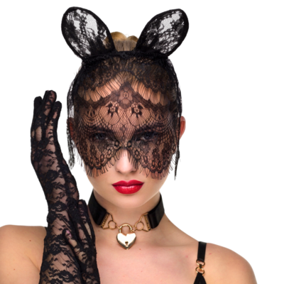   Cat Mask Voile – Lace