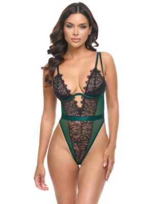   Kenzi Sheer Lace Teddy