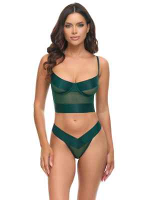   Gia Strappy Mesh Bustier Set