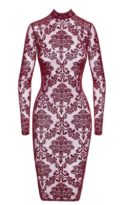 / F384 Abito midi Kink Royal