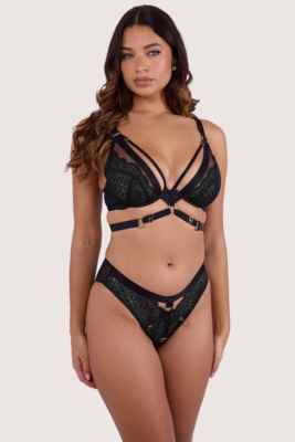 / Tabitha Dark Green  High Waist Brief