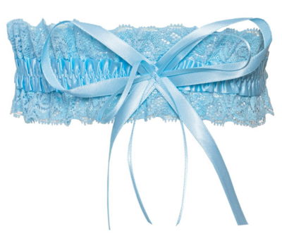 / Light blue garter