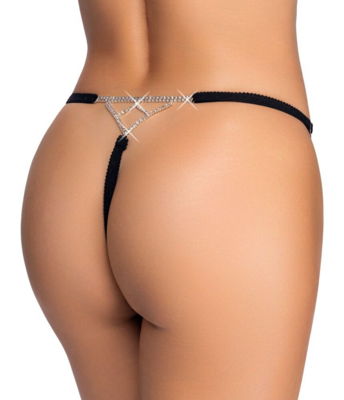 / Crotchless String silver