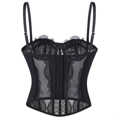 / Black Adjustable Bustier