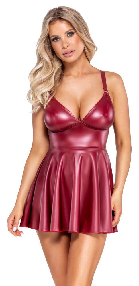 Burgundy  wet dress  