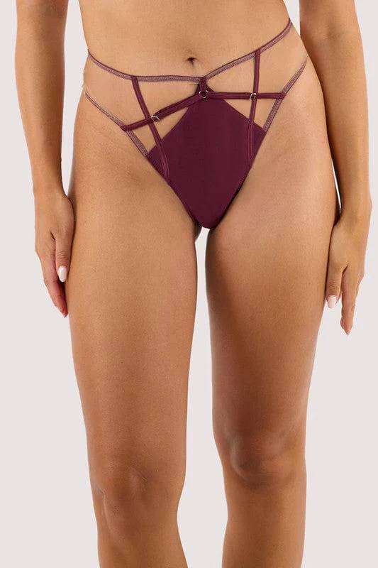 Ramona Wine High Waist Thong  