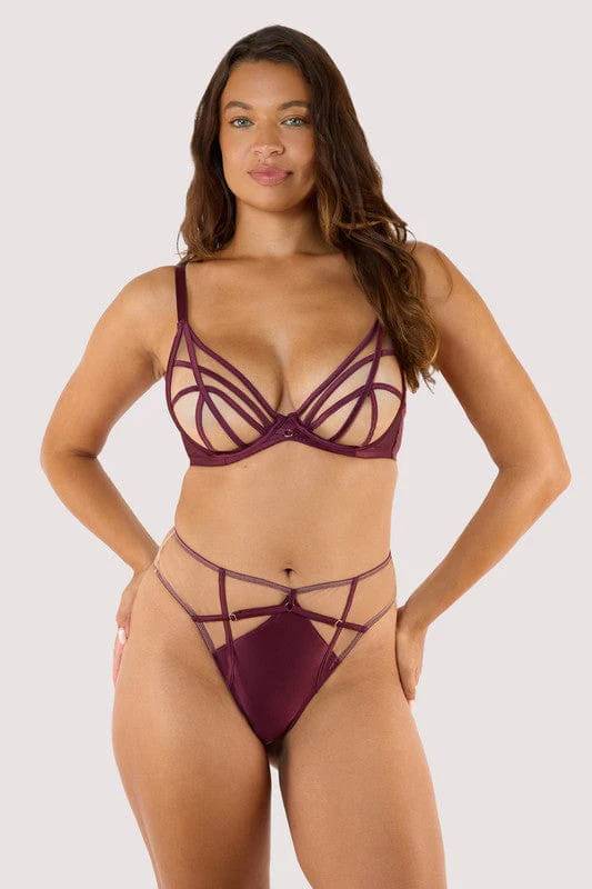 Ramona Wine High Waist Thong  