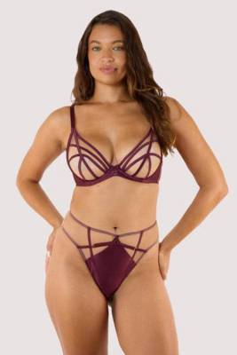Ramona Wine High Waist Thong 