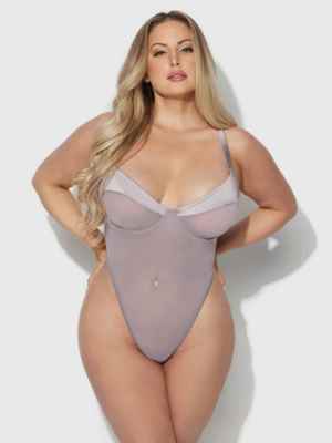 / RAQUEL  Bodysuit mauve rose