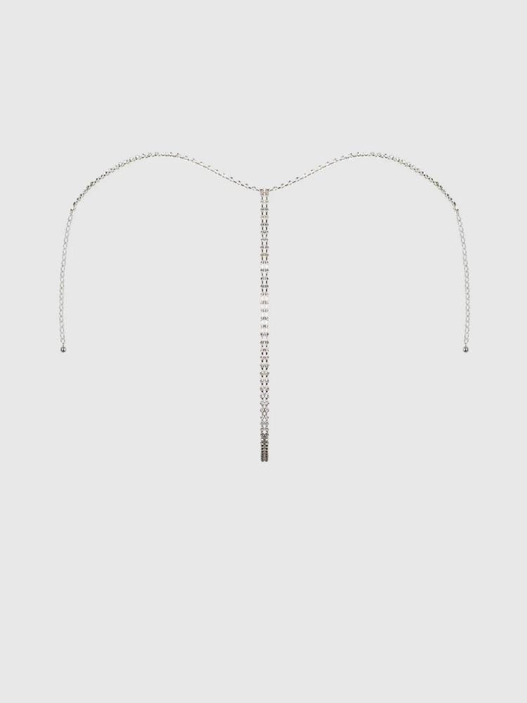 Chainmail rhinestone thong  