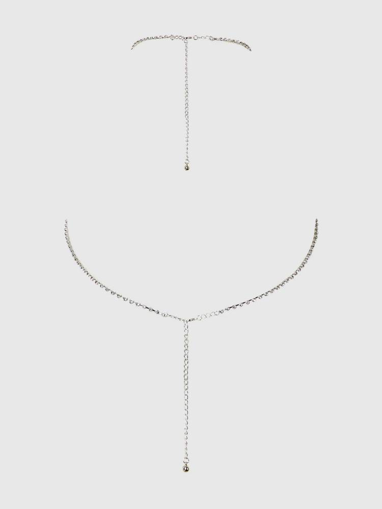 Rhinestone x-crossede bustier  