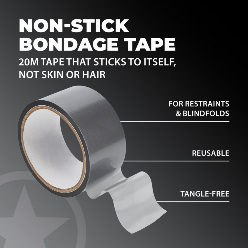 Bondage tape silver  
