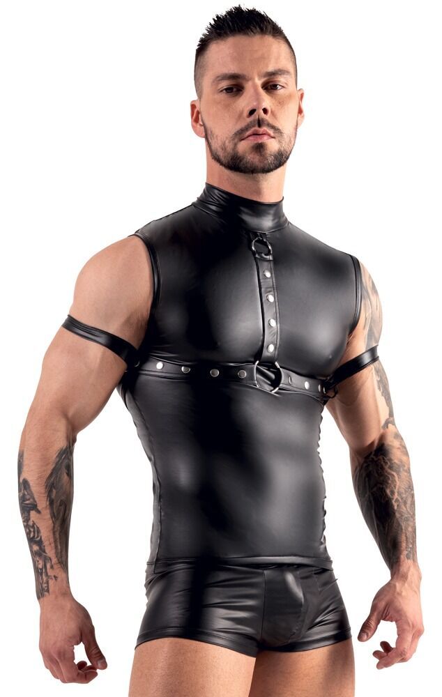 Men's wetlook Top  