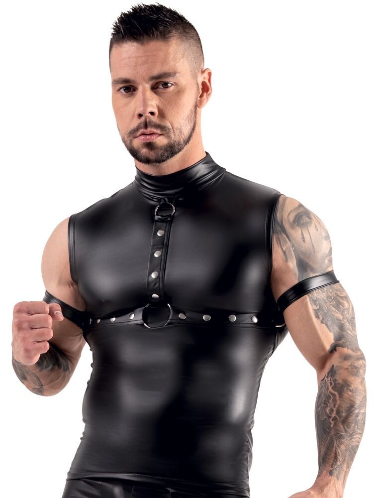 Men's wetlook Top  