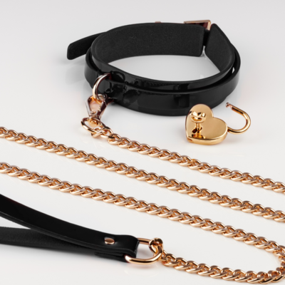 Elegant Collar Set – Black/Gold
