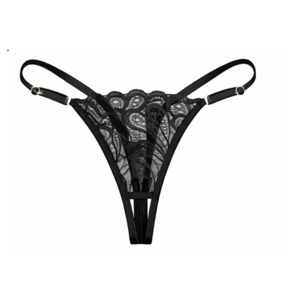 Posh Set: Bra, Open Thong + Necklace 