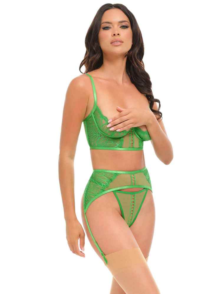 Raine Lace 3-Piece Bra Set  