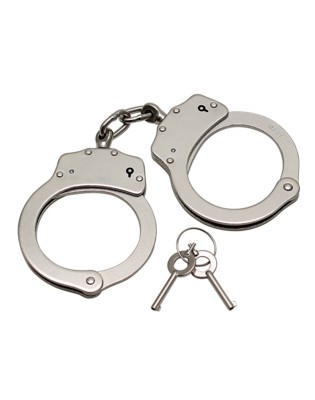   Steel police hand cuffs