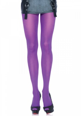  Nylon opaque pantyhose  purple